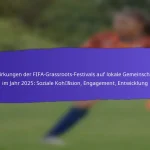 Rolle der Technologie im Community-Engagement bei den FIFA Grassroots Festivals 2025: Apps, Plattformen, Feedback